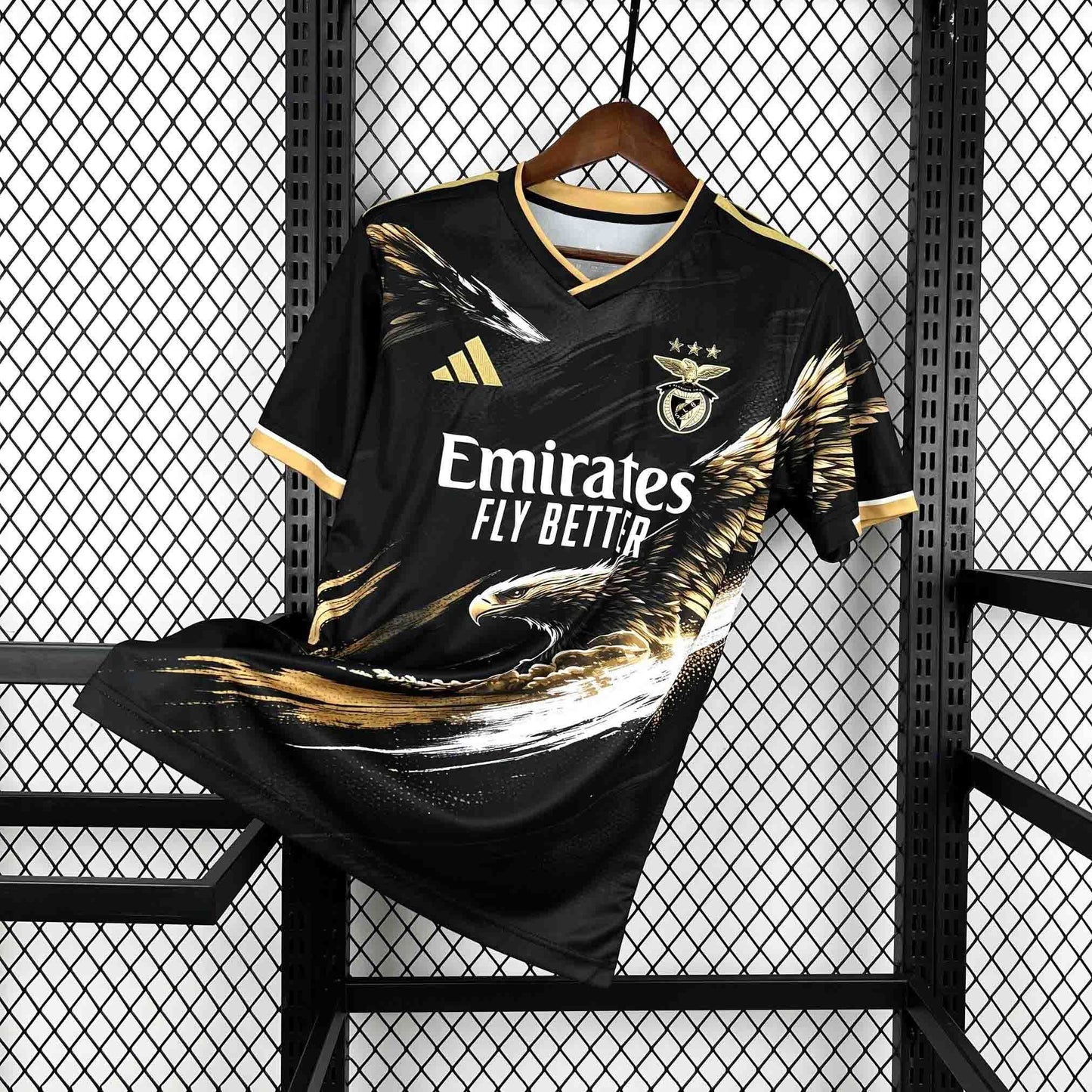 Maillot de football Benfica édition spéciale noir et jaune 25/26