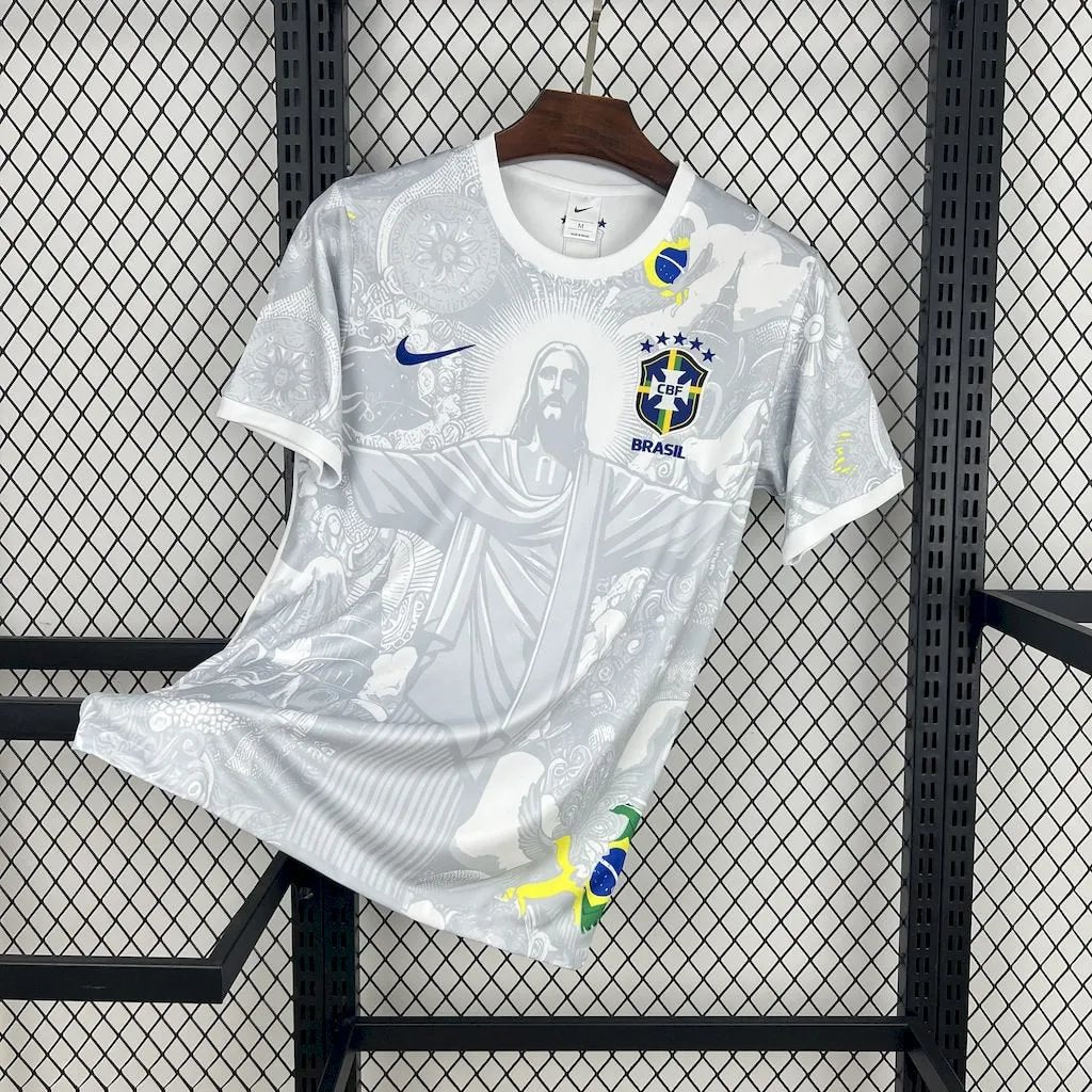 Brésil maillot foot blanc concept 2026