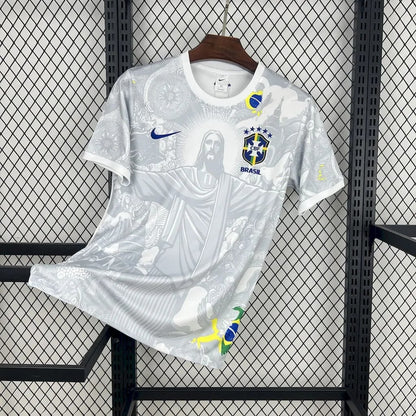 Brésil maillot foot blanc concept 2026